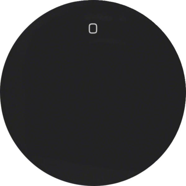 HAGER BOCCHIOTTI - Bilanciere con serigrafia "0" Berker R.1/R.3 nero lucido