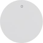 HAGER BOCCHIOTTI - Bilanciere con serigrafia "0" Berker R.1/R.3 bianco polare lucido