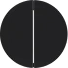 HAGER BOCCHIOTTI - Bilanciere doppio Berker R.1/R.3 nero lucido