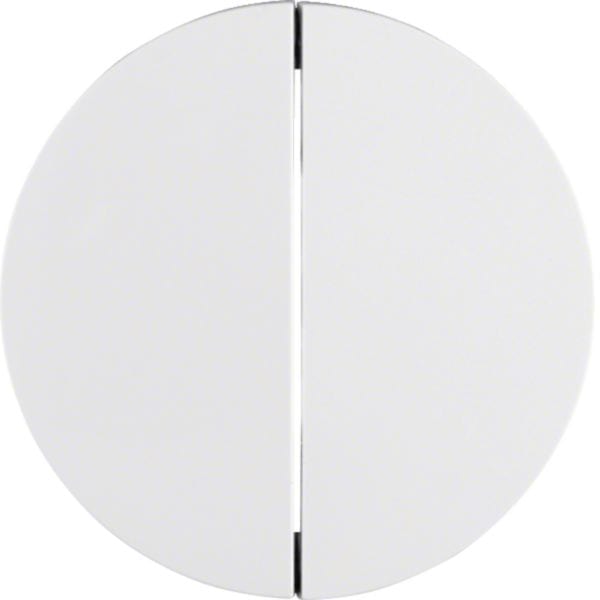 HAGER BOCCHIOTTI - Bilanciere doppio Berker R.1/R.3 bianco polare lucido
