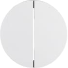 HAGER BOCCHIOTTI - Bilanciere doppio Berker R.1/R.3 bianco polare lucido
