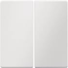 HAGER BOCCHIOTTI - Bilanciere doppio Berker Q.1/Q.3 bianco polare velluto