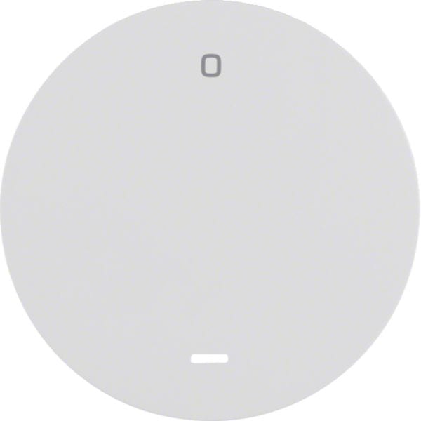 HAGER BOCCHIOTTI - Bilanciere con serigrafia "0" e lente trasparente R.1/R.3 bianco polare lucido