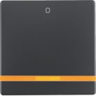 HAGER BOCCHIOTTI - Bilanciere con lente e con serigrafia "0" Q.1/Q.3 antracite velluto, verniciato