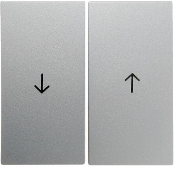 HAGER BOCCHIOTTI - Bilanciere doppio con serigrafia freccia Berker B.7 alu opaco, verniciato