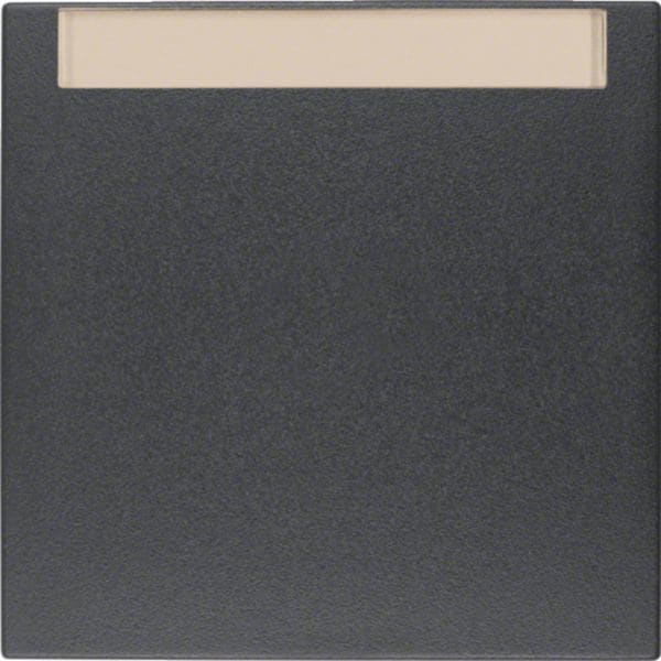 HAGER BOCCHIOTTI - Bilanciere con etichetta Berker B.3/B.7 antracite opaco