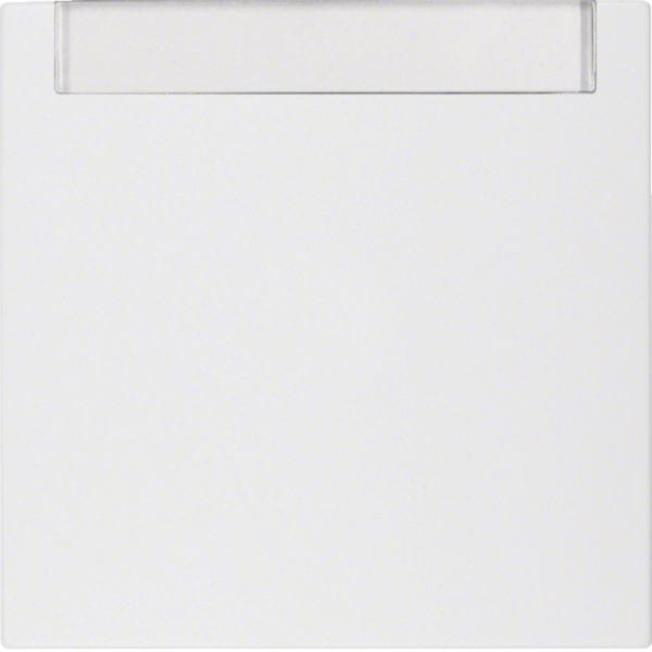 HAGER BOCCHIOTTI - Bilanciere con etichetta Berker S.1/B.3/B.7 bianco polare opaco