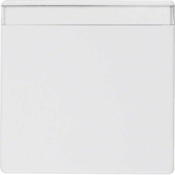 HAGER BOCCHIOTTI - Bilanciere con portaetichetta Berker Q.1/Q.3 bianco polare velluto