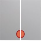 HAGER BOCCHIOTTI - Bilanciere doppio con lente Berker S.1/B.3/B.7?bianco polare opaco