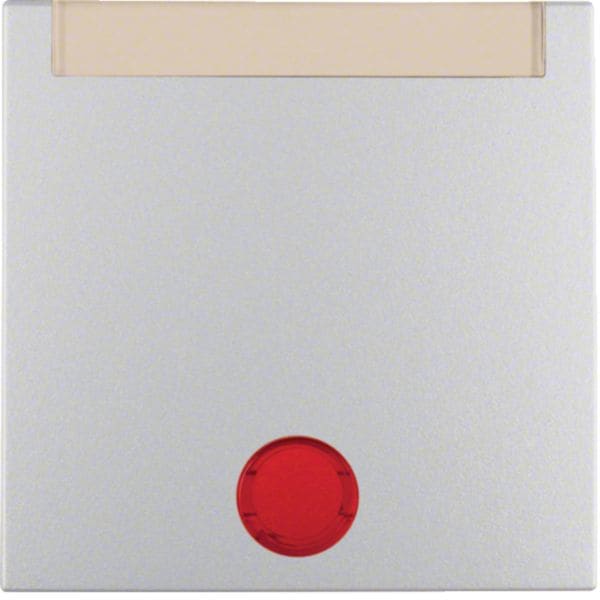 HAGER BOCCHIOTTI - Bilanciere con lente ed etichetta Berker B.7 alu opaco, verniciato