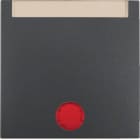 HAGER BOCCHIOTTI - Bilanciere con lente ed etichetta Berker B.3/B.7 antracite opaco