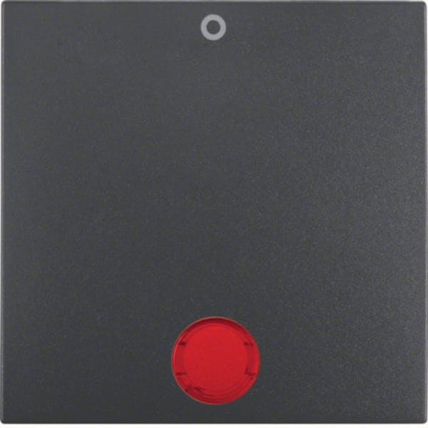 HAGER BOCCHIOTTI - Bilanciere con accessorio di fissaggio, lente e stampa "0" S.1 IP44 antrac.opaco