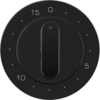 HAGER BOCCHIOTTI - Pezzo centrale per timer meccanico 15 minuti Berker R.1/R.3 nero lucido