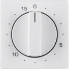 HAGER BOCCHIOTTI - Pezzo centrale per timer meccanico Berker Q.1/Q.3 bianco polare velluto