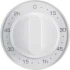 HAGER BOCCHIOTTI - Pezzo centrale x timer meccanico 120 minuti Berker R.1/R.3 bianco polare lucido