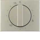 HAGER BOCCHIOTTI - Pezzo centrale per timer meccanico 15 minuti K.5 acciaio inox, metallo opaco