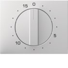 HAGER BOCCHIOTTI - Pezzo centrale per timer meccanico 15 minuti Berker K.1 bianco polare lucido