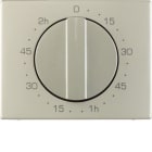 HAGER BOCCHIOTTI - Pezzo centrale per timer meccanico 120 minuti K.5 acciaio inox, metallo opaco