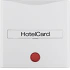 HAGER BOCCHIOTTI - Pezzo c.le con stampa x Puls. Hotel Card Serie S.1/B.3/B.7 bianco polare opaco