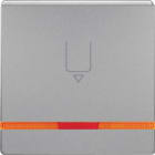 HAGER BOCCHIOTTI - Pezzo c.le con stampa x Puls. Hotel Card Serie Q.1/Q.3 alu velluto, verniciato