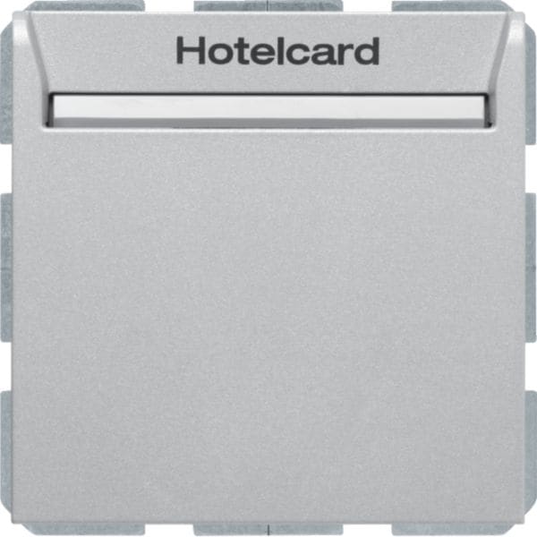 HAGER BOCCHIOTTI - Int. a relè con mascherina c.le x Hotel Card Serie S.1 alu opaco, verniciato