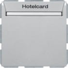 HAGER BOCCHIOTTI - Int. a relè con mascherina c.le x Hotel Card Serie S.1 alu opaco, verniciato