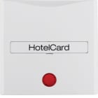 HAGER BOCCHIOTTI - Pezzo c.le con stampa x Puls. Hotel Card Serie S.1/B.3/B.7 bianco polare lucido