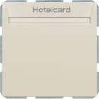 HAGER BOCCHIOTTI - Interruttore a relè con mascherina c.le x Hotel Card Berker S.1 bianco lucido