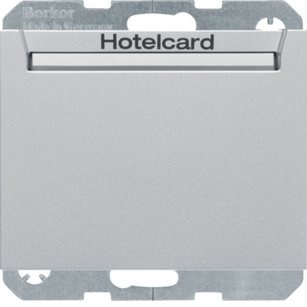 HAGER BOCCHIOTTI - Int. a relè con mascherina c.le x Hotel Card Serie K.1 alu opaco, verniciato