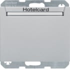 HAGER BOCCHIOTTI - Int. a relè con mascherina c.le x Hotel Card Serie K.1 alu opaco, verniciato