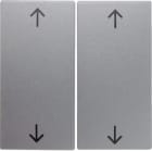 HAGER BOCCHIOTTI - Bilanciere doppio con serigrafia frecce Berker B.7 alu opaco, verniciato