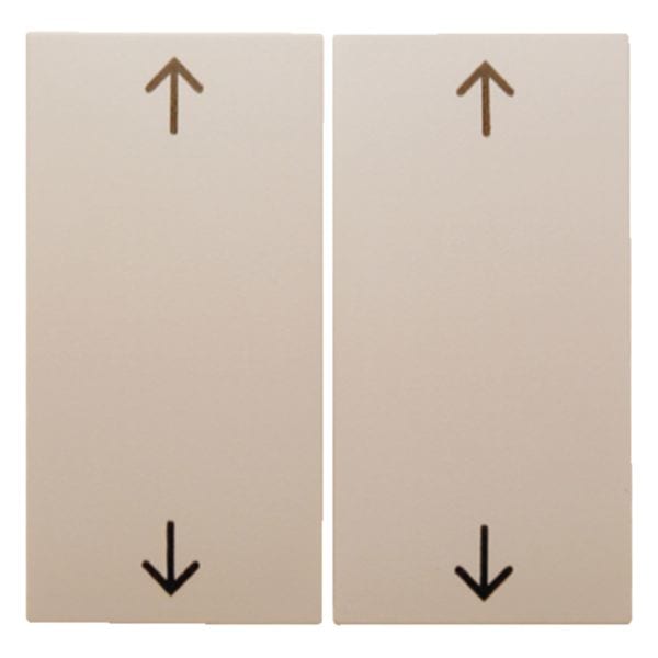 HAGER BOCCHIOTTI - Bilanciere doppio con serigrafia frecce Berker S.1 bianco lucido