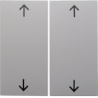 HAGER BOCCHIOTTI - Bilanciere doppio con serigrafia frecce Berker S.1/B.3/B.7 bianco polare lucido