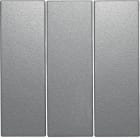 HAGER BOCCHIOTTI - Bilanciere triplo Berker B.7 alu opaco, verniciato