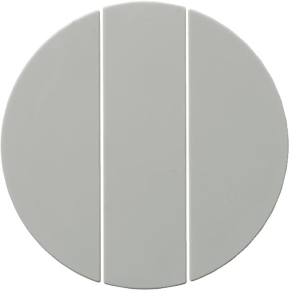 HAGER BOCCHIOTTI - Bilanciere triplo Berker R.1/R.3 bianco polare lucido