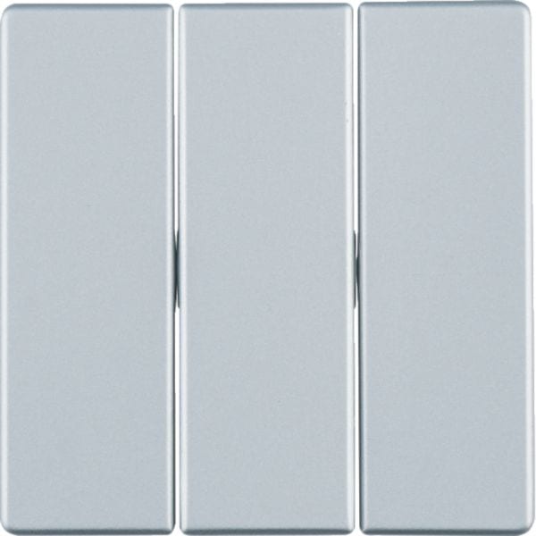 HAGER BOCCHIOTTI - Bilanciere triplo Berker Q.1/Q.3 alu velluto, verniciato