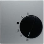 HAGER BOCCHIOTTI - Pezzo centrale per regolatore di temperatura Berker B.7 alu opaco, verniciato
