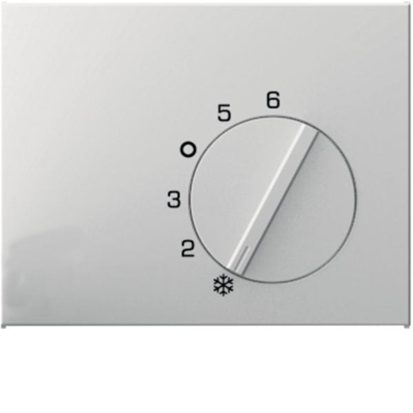 HAGER BOCCHIOTTI - Pezzo centrale per regolatore di temperatura Berker K.1/K.5 bianco polare lucido