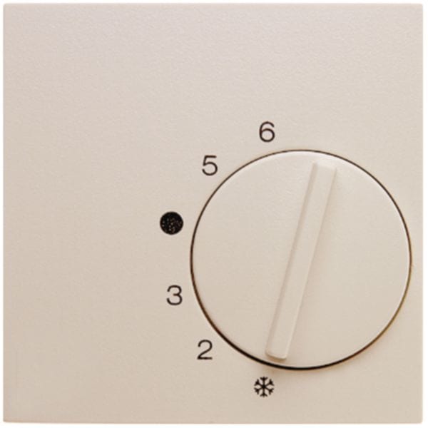 HAGER BOCCHIOTTI - Pezzo centrale per regolatore di temperatura Berker S.1 bianco lucido