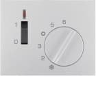 HAGER BOCCHIOTTI - Pezzo centrale x regolatore di temperatura Berker K.1/K.5 alu opaco, verniciato