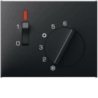 HAGER BOCCHIOTTI - Pezzo centrale per regolatore di temperatura K.1/K.5 antracite opaco, verniciato