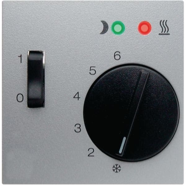 HAGER BOCCHIOTTI - Pezzo c.le x Termostato x riscaldamento a pavimento Serie B.7 alu opac, vern.