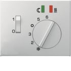 HAGER BOCCHIOTTI - Pezzo c.le x Termostato x risc. a pavimento Serie K.1/K.5 bianco pol. luc.