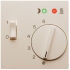 HAGER BOCCHIOTTI - Pezzo c.le x Termostato x riscaldamento a pavimento Serie S.1 bianco luc.