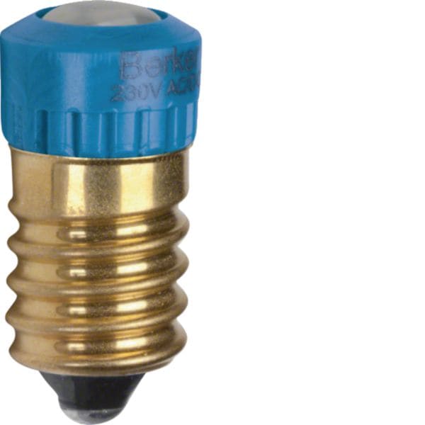 HAGER BOCCHIOTTI - Lampada LED E14 blu