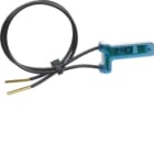 HAGER BOCCHIOTTI - Gruppo LEDS 230 V, per cablaggio con interruttore/pulsante Berker W.1 blu