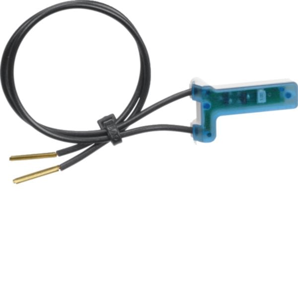 HAGER BOCCHIOTTI - Gruppo LEDS 12...24 V, per cablaggio con interruttore/pulsante Berker W.1 blu