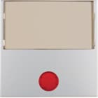 HAGER BOCCHIOTTI - Bilanciere con lente ed etichetta grande Berker B.7 alu opaco, verniciato