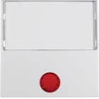 HAGER BOCCHIOTTI - Bilanciere con lente ed etichetta grande Berker S.1/B.3/B.7 bianco polare opaco