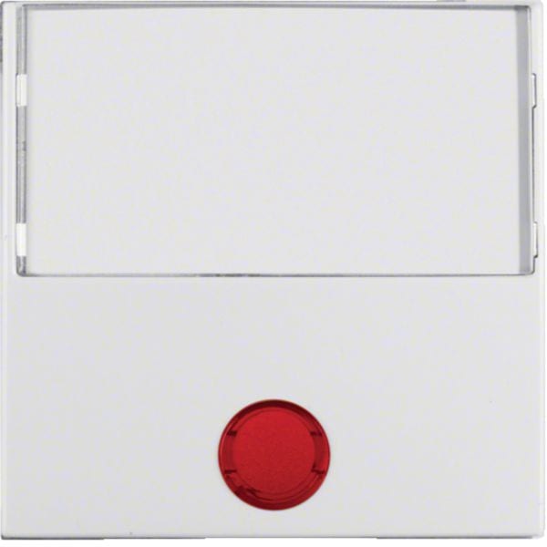 HAGER BOCCHIOTTI - Bilanciere con lente ed etichetta grande Berker S.1/B.3/B.7 bianco polare lucido